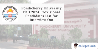 Pondicherry University PhD 2024 Provisional Candidates List for Interview Out; Check Details Here